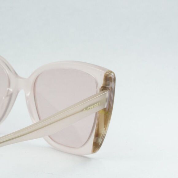 💯 NEW BURBERRY MERYL BE4393 4052/5 CHECK PINK SUNGLASSES - Picture 7 of 10